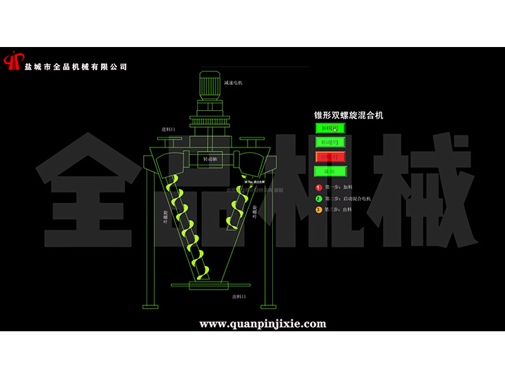 錐形雙螺桿螺旋混合機